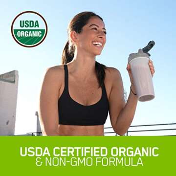 Optimum Nutrition Gold Standard 100% Organic Plant Based Protein Powder, Vitamin C for Immune Support, Vanilla, 1.51 Pound