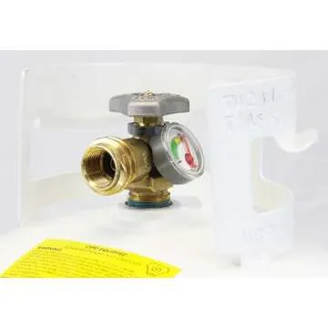 Flame King YSN330 30lb Steel Propane Tank Cylinder with Gauge and OPD Valve for Grills and BBQs, Camping, Fishing, & Outdoor Activities, White