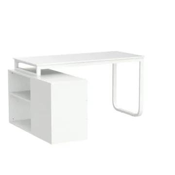 Stylish Homsee L-Shaped Computer Desk with Storage