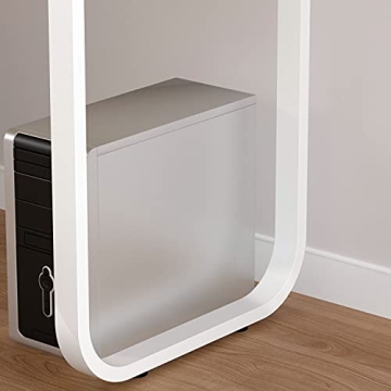 Stylish Homsee L-Shaped Computer Desk with Storage