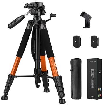 JOILCAN 74" Professional Tripod for Cameras and Phones