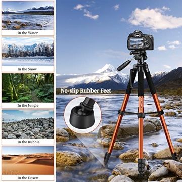 JOILCAN 74" Professional Tripod for Cameras and Phones
