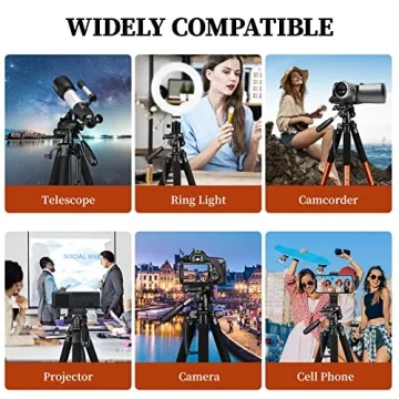 JOILCAN 74" Professional Tripod for Cameras and Phones