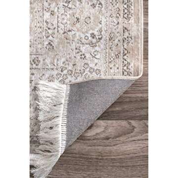 nuLOOM Cantrell Faded Fringe Rug – Stylish & Durable 5x8