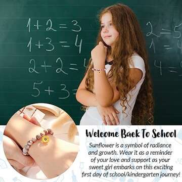 Dabem Back to School Gifts for Girls, 1st First Day of School Bracelets Gifts, Back to School Bracel...