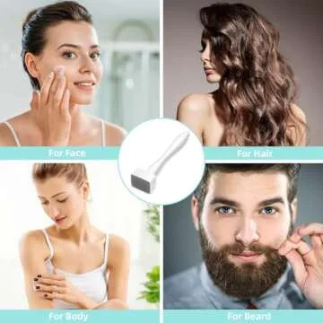 Dermastamp System, 0.25mm Microneedling Derma Stamp Pen, Derma Roller Alternative, Skin Care Tool for Women