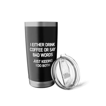Funny Stainless Steel Tumbler for Coffee Lovers