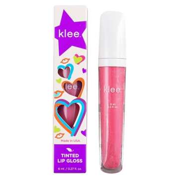 LunaStar Klee Flavored Lip Gloss Bundle. Perfect for kids and tweens. Gentle and Non-Toxic. Made in USA. (Tahoe Interlude/Aspen Rhythm)