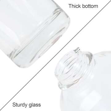 Joyfulmap Stylish Coffee Syrup Dispenser Set with Labels