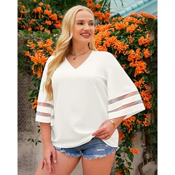 LookbookStore V Neck Business Blouse for Women