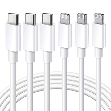 Ximytec [MFi Certified] USB C to Lightning Cable 3Pack 10FT iPhone Fast Charger Cable Type C Chargin...