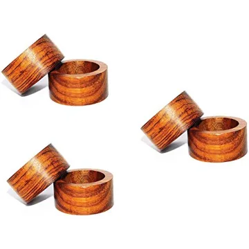 Elegant Wooden Napkin Rings Set for Every Occasion