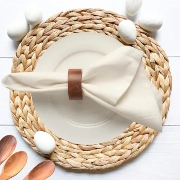 Elegant Wooden Napkin Rings Set for Every Occasion