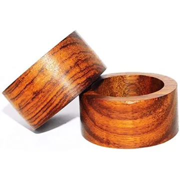 Elegant Wooden Napkin Rings Set for Every Occasion