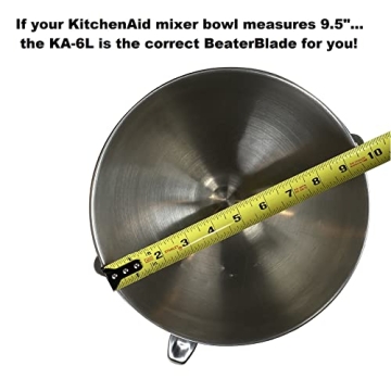 BeaterBlade for KitchenAid 6 Quart Mixers, Grey