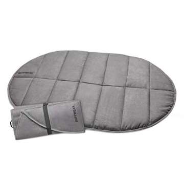 Ruffwear, Highlands Dog Pad, Portable Dog Bed for Outdoor Use, Cloudburst Gray, Large