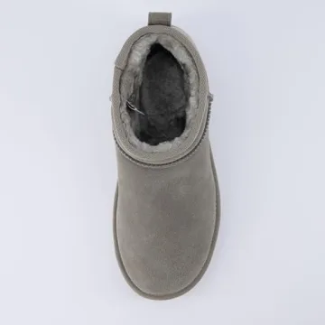 CUSHIONAIRE Women's Suede Ankle Snow Boots - Cozy Style