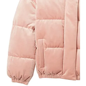 Stylish Women's Relaxed-Fit Mock-Neck Short Puffer Jacket