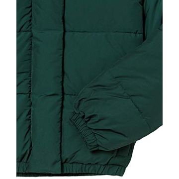 Stylish Women's Relaxed-Fit Mock-Neck Short Puffer Jacket