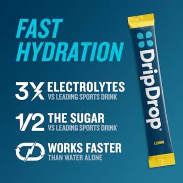 DripDrop Hydration - Bold Variety Pack - Electrolyte Drink Mix Single Serve Hydration Powder Packets...