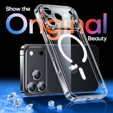 CANSHN Magnetic Case for iPhone 17 Pro Max - Clear Stylish Protection