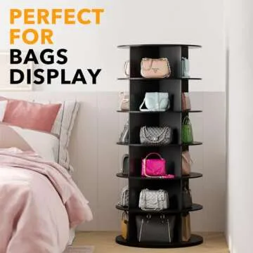 SpaceAid 6-Tier Spinning Shoe Rack for Max Storage