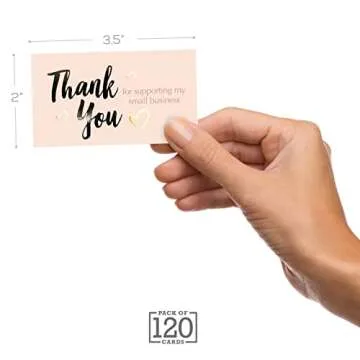 120 Thank You Cards for Small Business Support