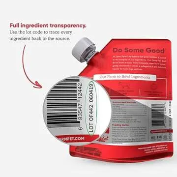 Open Farm Bone Broth, Food Topper for Both Dogs and Cats with Responsibly Sourced Meat and Superfoods Without Artificial Flavors or Preservatives, 72oz (6 Pack Grass-Fed Beef)