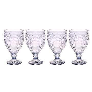 Fitz and Floyd Trestle Ornate Goblets Set of 4