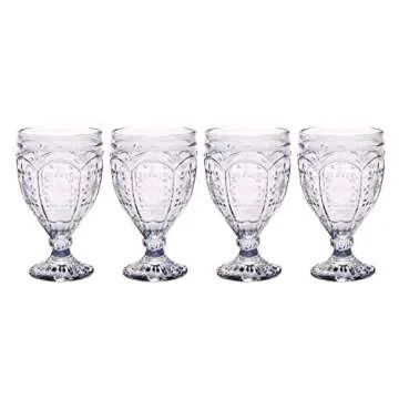 Fitz and Floyd Trestle Ornate Goblets Set of 4