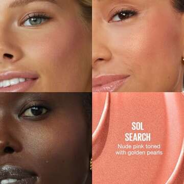 Maybelline Sunkisser Multi-Use Liquid Blush and Bronzer, Blendable for Longwear Glowy Make Up, Sol S...