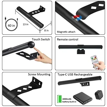 MIOBLUE Rechargeable Picture Light with Remote Control