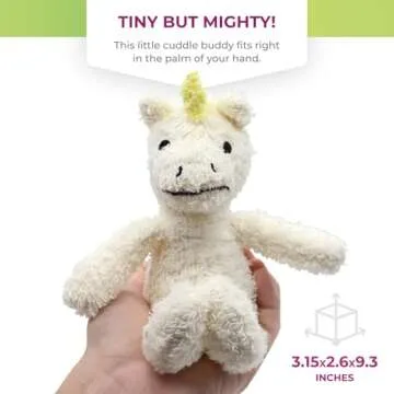 Thermal-Aid Zoo - Mini Microwavable Stuffed Animal - Plush Toy and Hot Cold Pack - Juno The Unicorn - 3.15 x 2.6 x 9.3 in
