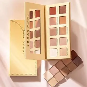 LORAC Unzipped Eye Shadow Palette | Matte & Glitter Finish Eyeshadow | Shimmer & Matte, 2 Piece set (Pack of 1)