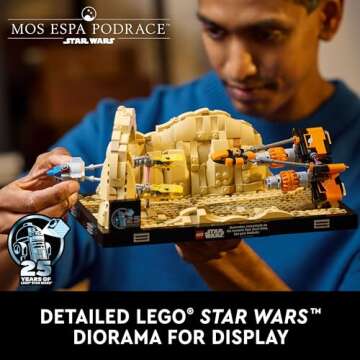 LEGO 75380 Star Wars Podrace Diorama for Adults