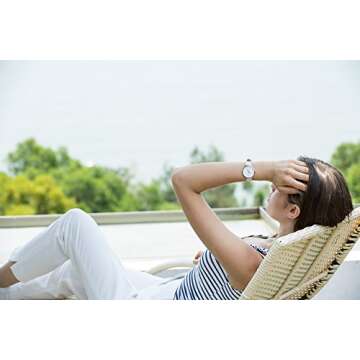 Stylish VICTORIA HYDE Easy Read Women's Watch with Leather Strap