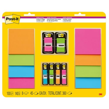 Post-it Super Sticky Notes & Flags for Organization