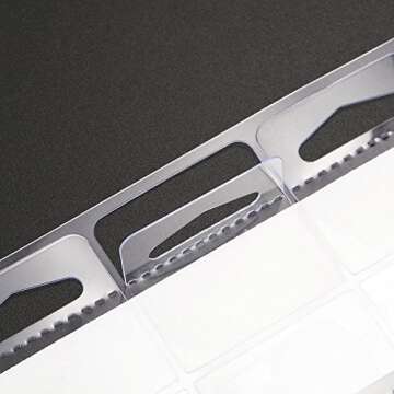 TecUnite Clear Adhesive Hanging Tags for Easy Displays