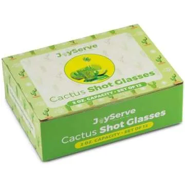 Cactus Plastic Shot Glasses Set - Fun Party Supplies