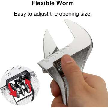Jetech 8 Inch Adjustable Wrench - Durable & Versatile