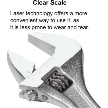 Jetech 8 Inch Adjustable Wrench - Durable & Versatile