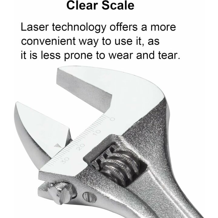 Jetech 8 Inch Adjustable Wrench - Durable & Versatile