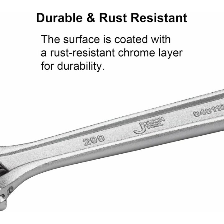 Jetech 8 Inch Adjustable Wrench - Durable & Versatile
