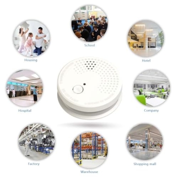 LSHOME 3-Pack Smoke Detector Photoelectric Safety Alarms