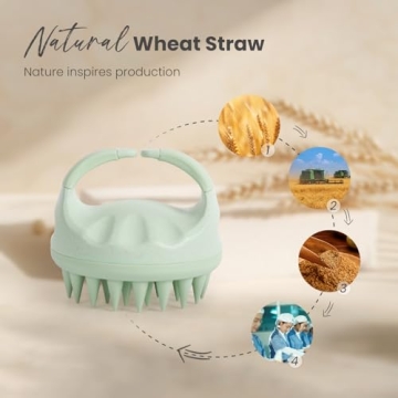 AIMIKE Eco-Friendly Scalp Massager Shampoo Brush