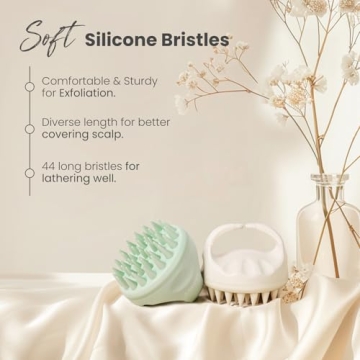 AIMIKE Eco-Friendly Scalp Massager Shampoo Brush