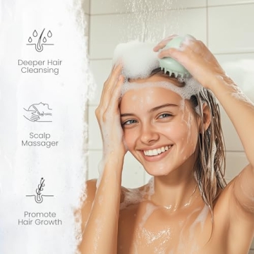 AIMIKE Eco-Friendly Scalp Massager Shampoo Brush