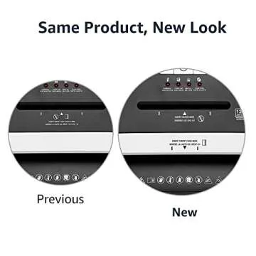 Amazon Basics 12 Sheet (new model) Micro Cut Paper and Credit Card CD Shredder With 6 Gallon Bin, Black