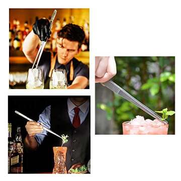 Stainless Steel 12-Inch Tweezers for Cooking & BBQ