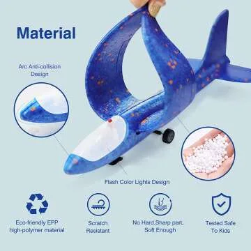 Wesfuner Foam Airplane Launcher Toys for Kids
